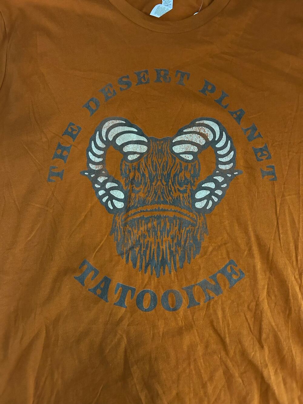 STAR WARS Themed "The Desert Planet Tatooine" Graphic Short Sleeve Tee Size 2XL